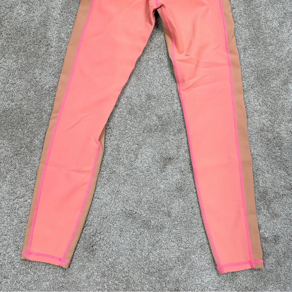 Wilo The Label Rib Contrast 7/8 Leggings Pink Peach Size S - Picture 7 of 14